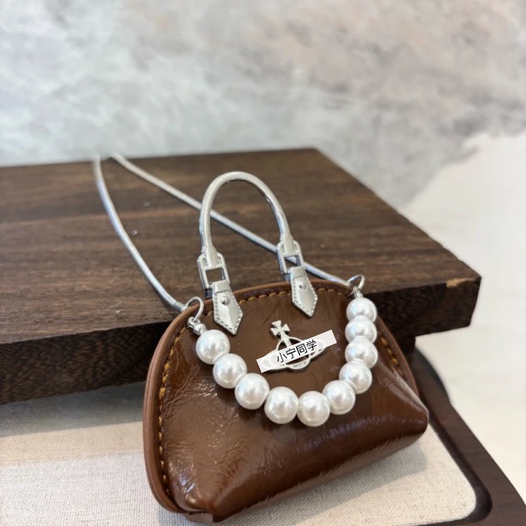 铜合金项链 棕色星球包包毛衣链XL2989