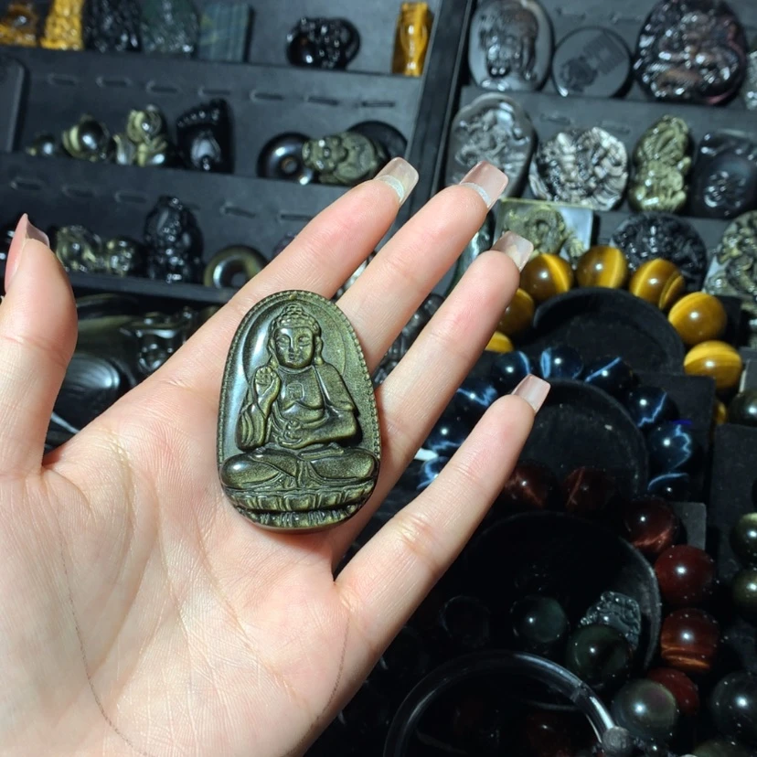 【闪购商品】黑曜岩颈饰未镶嵌红*