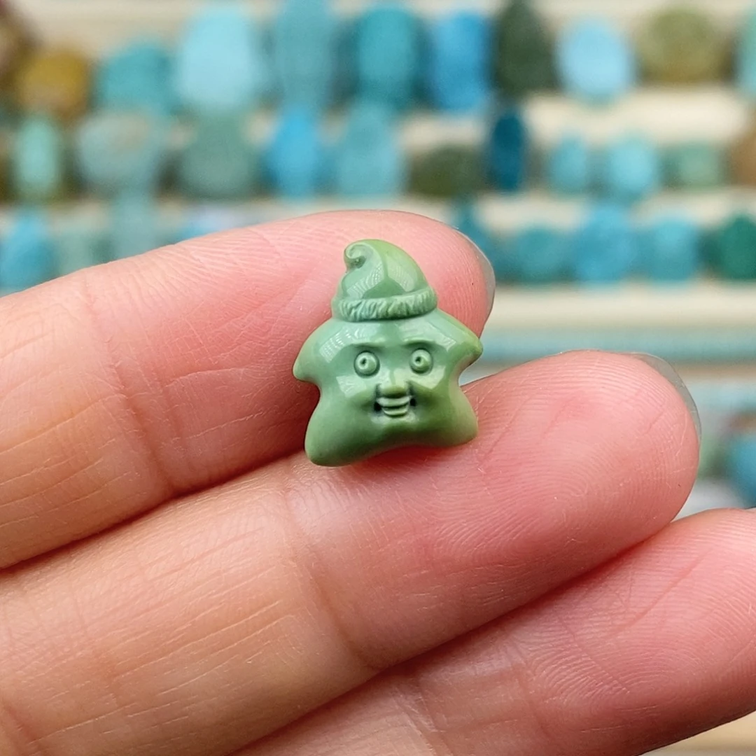 未镶嵌绿松石珠宝奇石