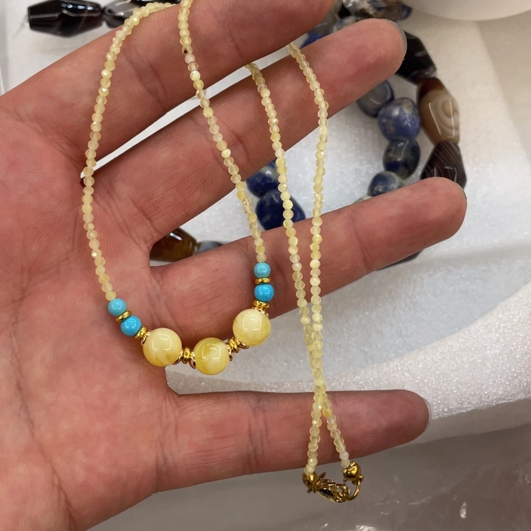 玛瑙/玉髓珠宝半成品未镶嵌一条装项链