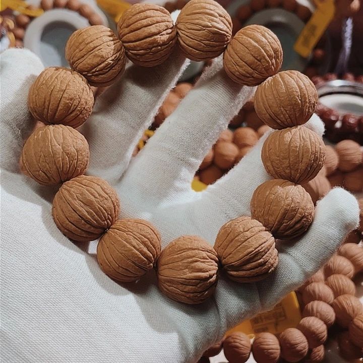 猴头核桃手串梁*堂老树老品大苹果