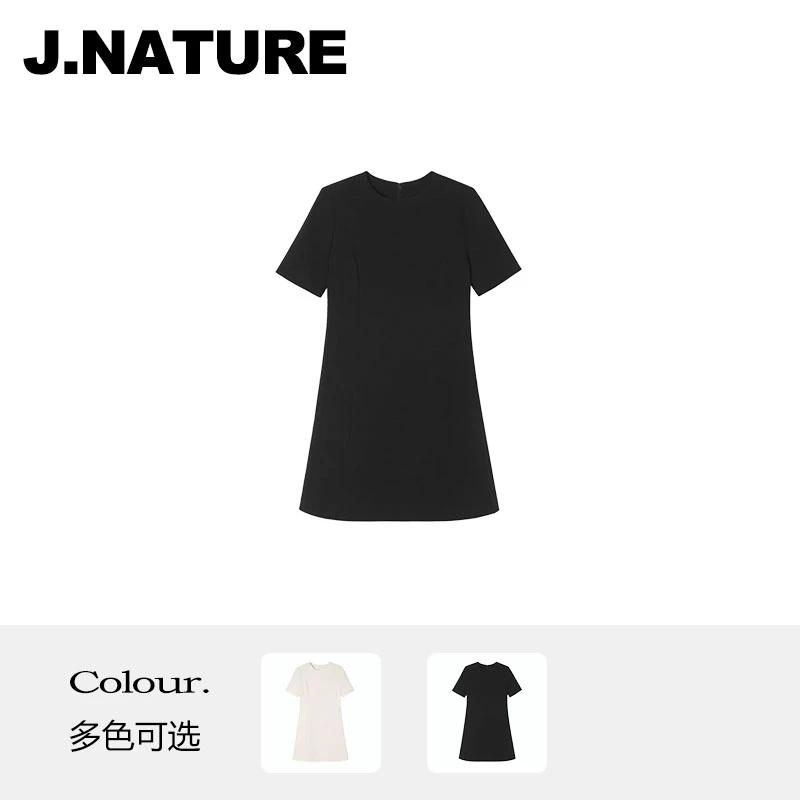 JUST NATURE |日本三醋酯「The*ry订单」夏新品法式通勤短袖连衣裙