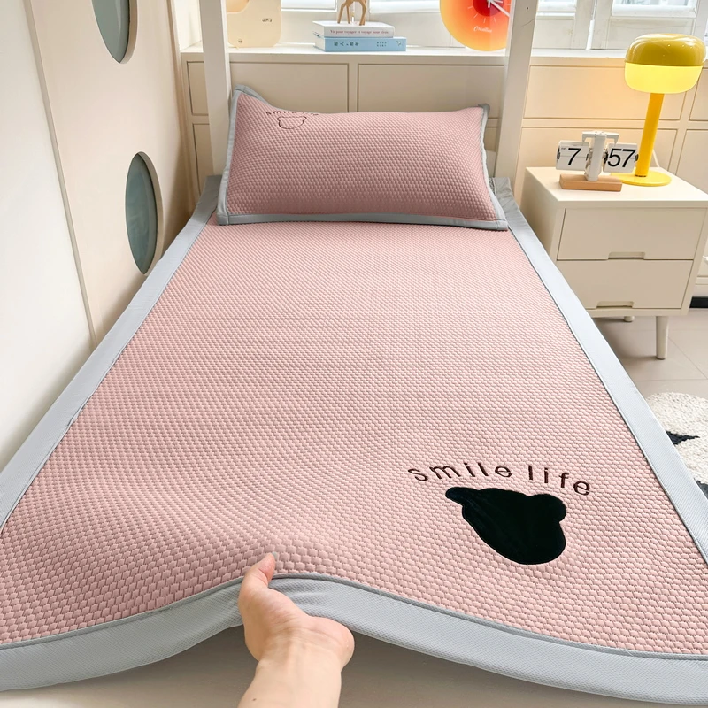 夏天冰豆豆凉席学生宿舍单人冰丝席纯色2025新款学校上下铺席子