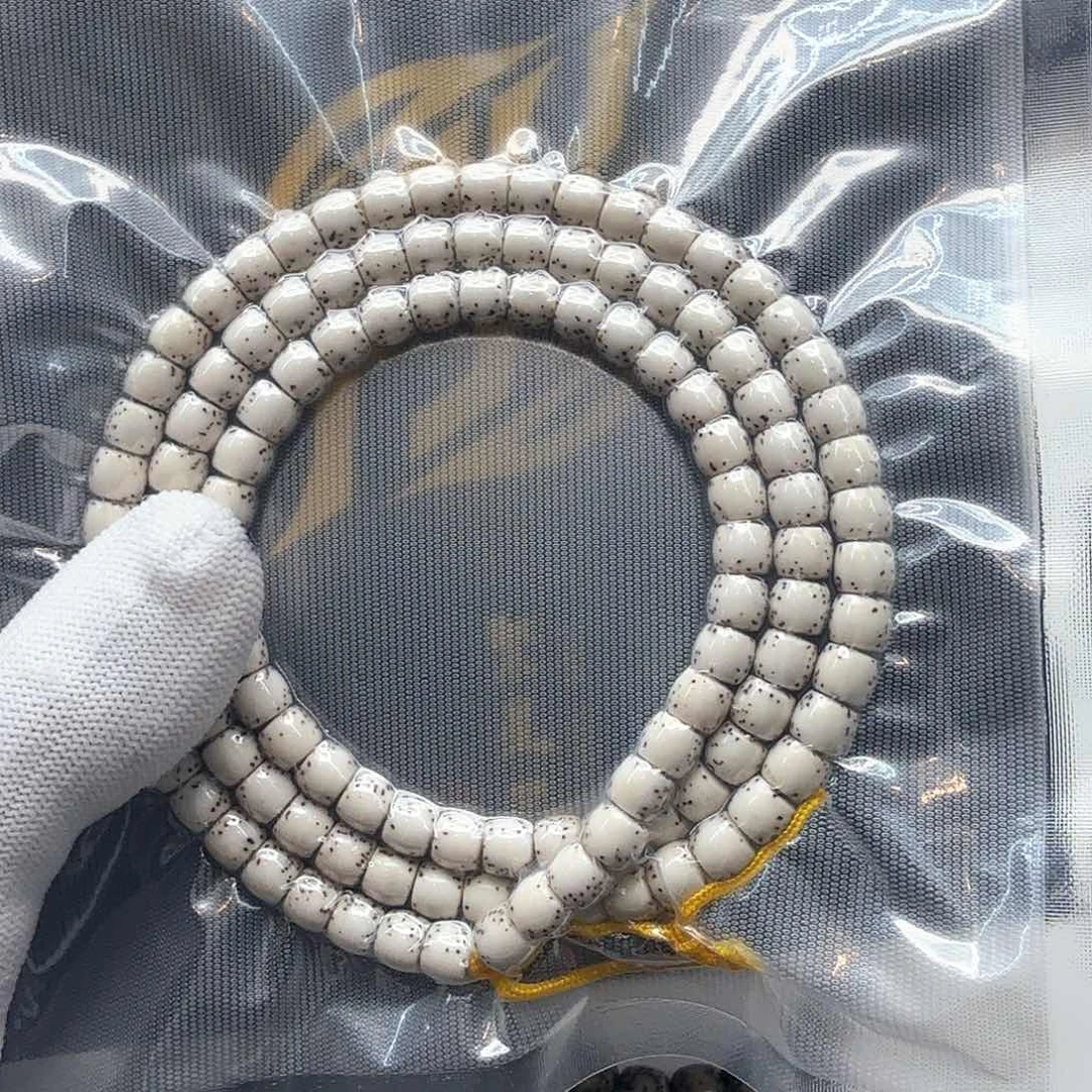 星月菩提吊坠4原白半壁7直切108