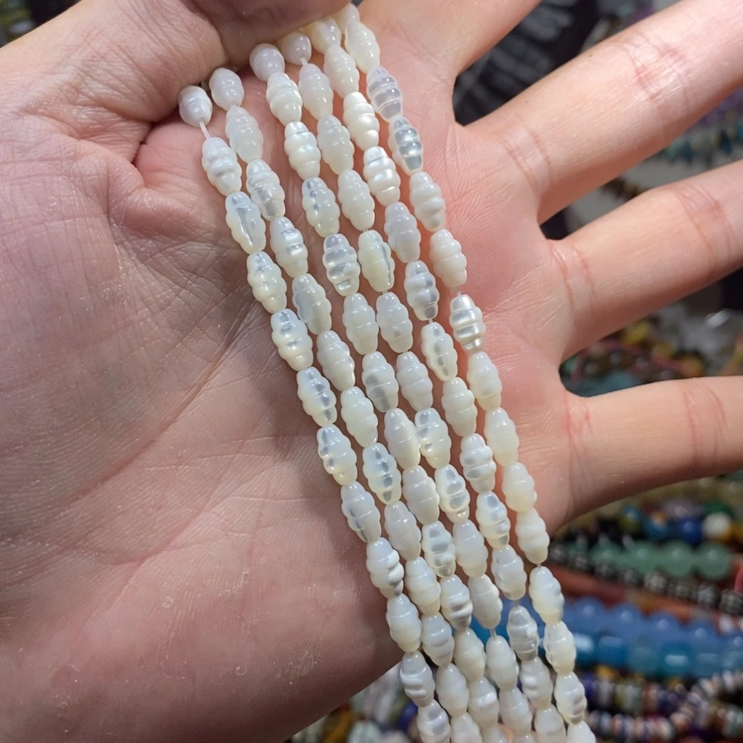 未镶嵌，白蝶贝云朵5mm，石英质玉
