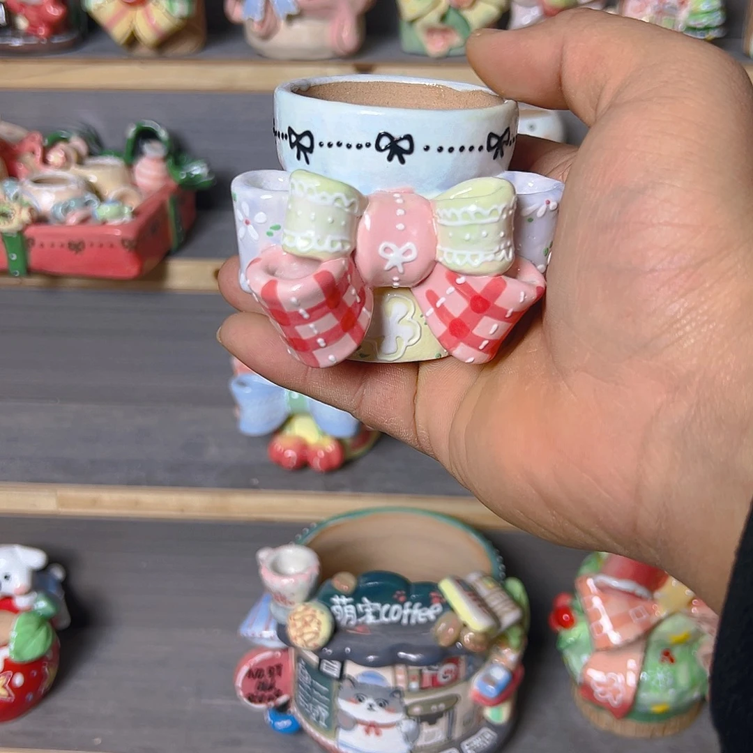 刘***毛老梧家的手工多肉花盆