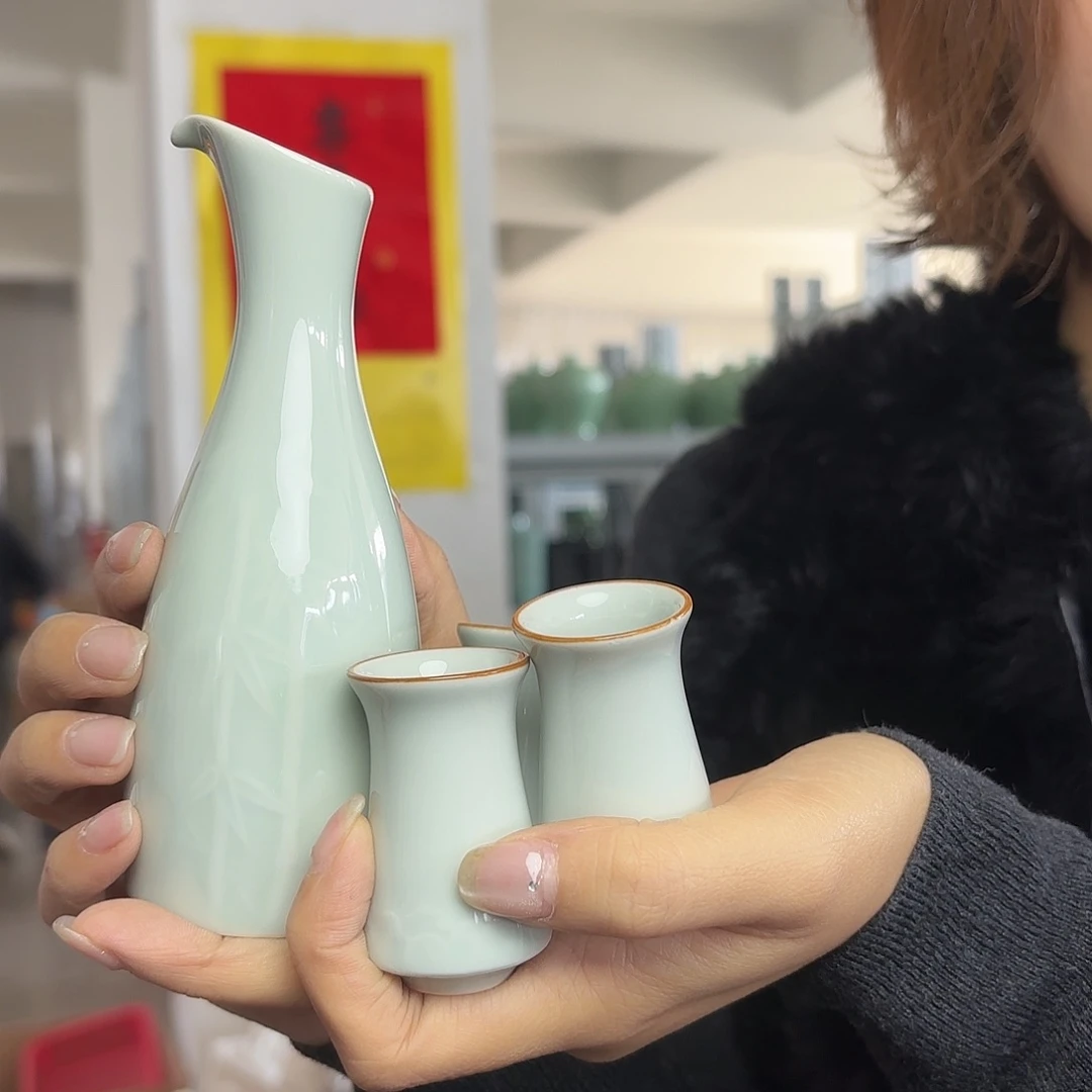 龙泉云间青瓷小米茶器