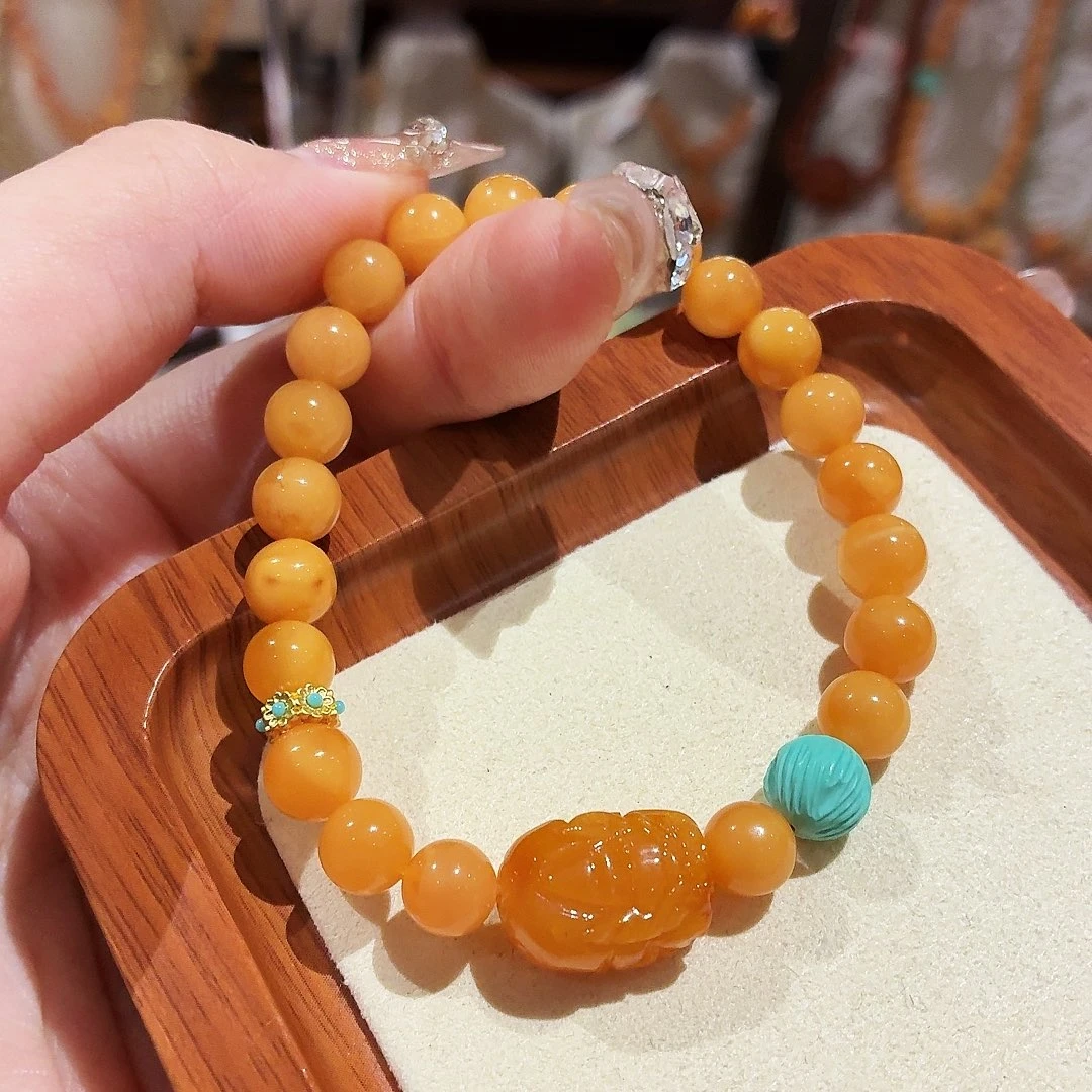 蜜蜡未镶嵌手链手串