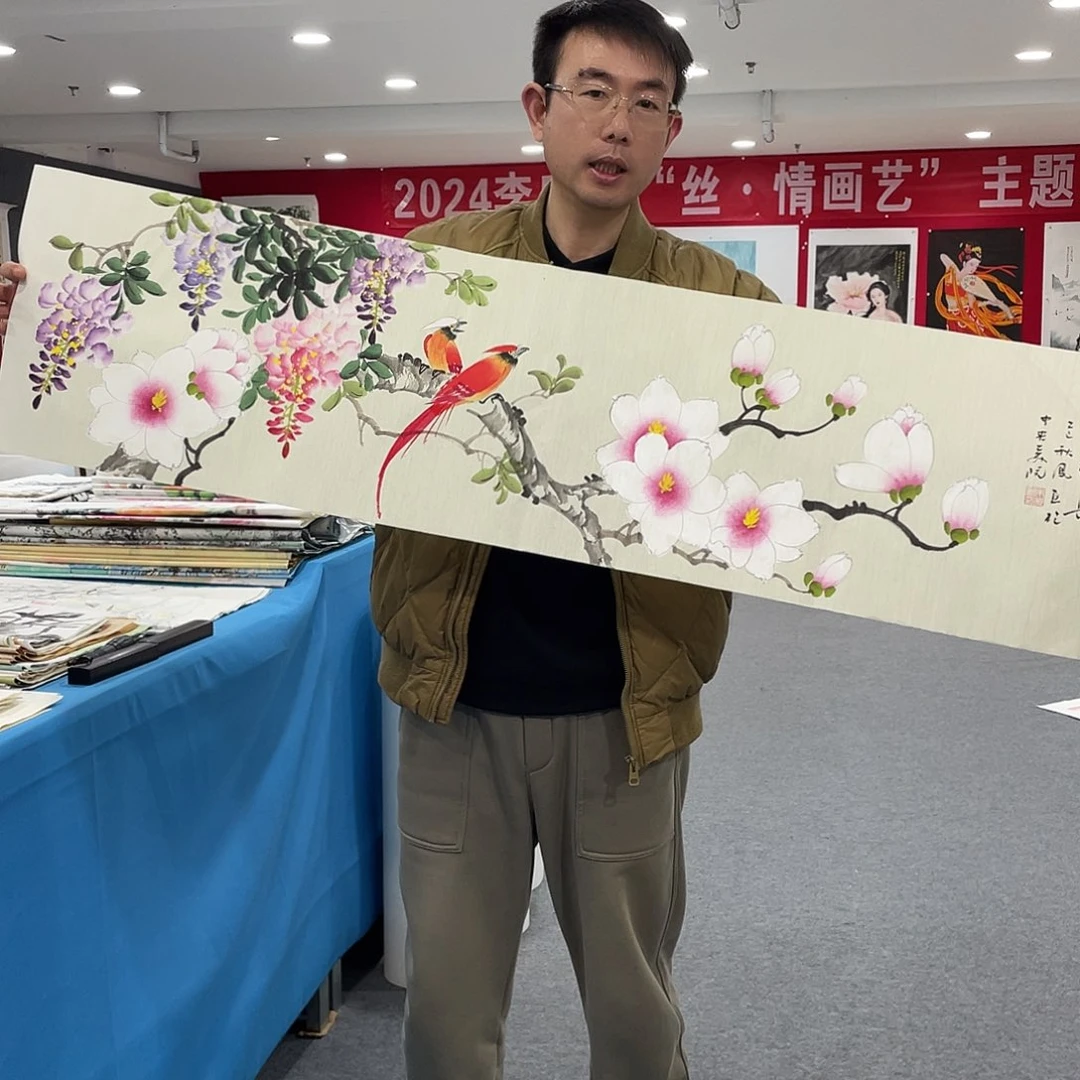 国画今天上午国画作品展示
