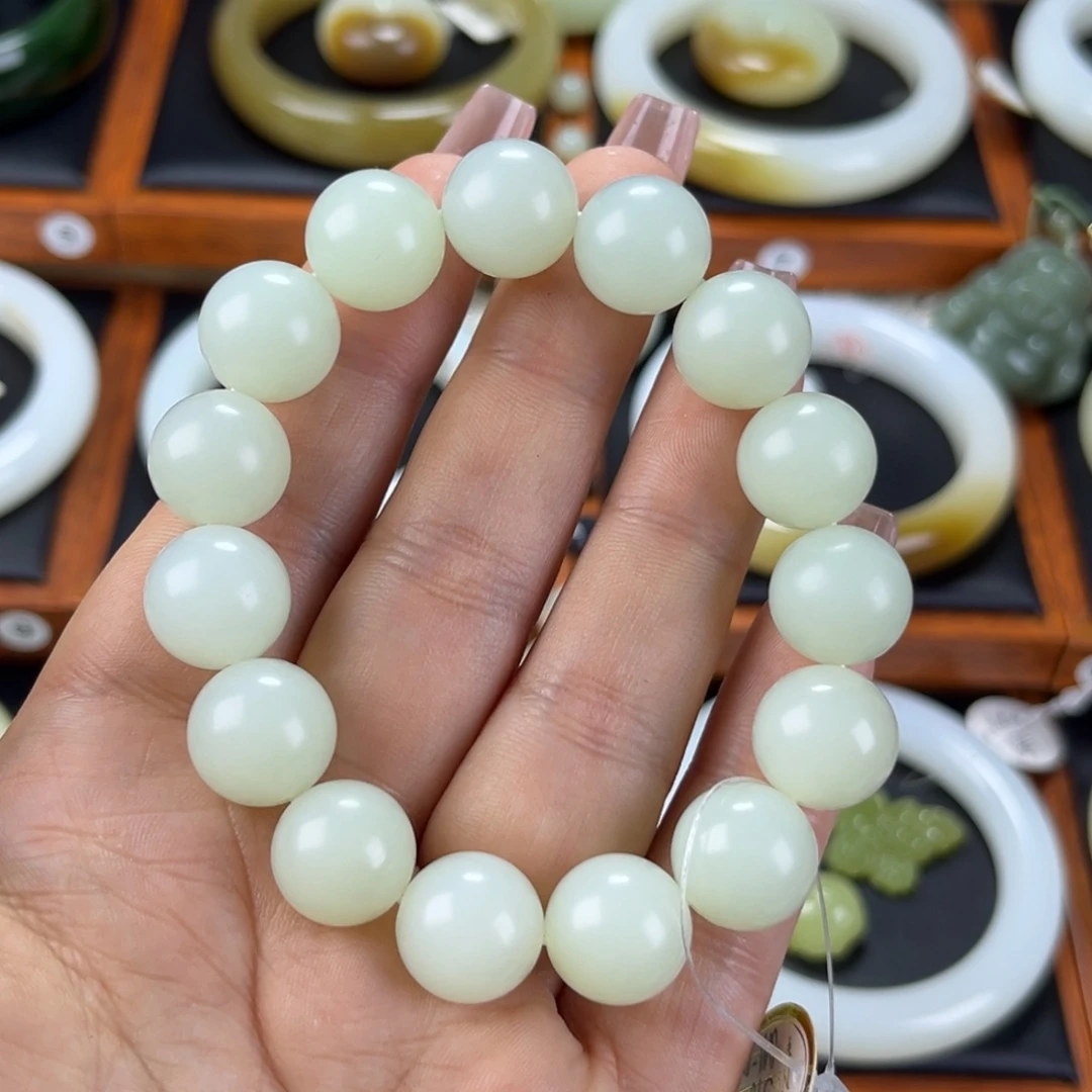 和田玉手链未镶嵌14