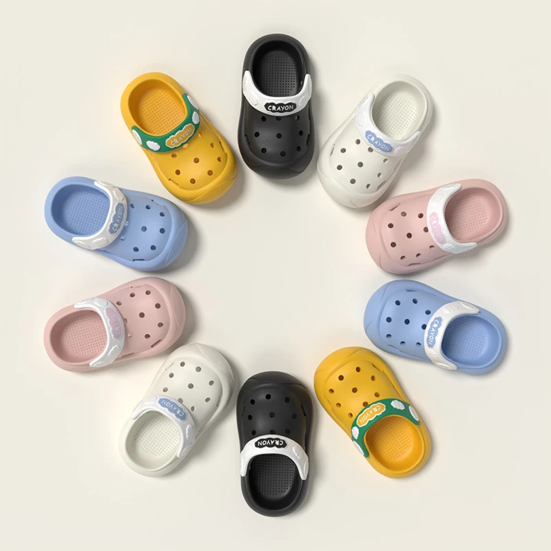 宝宝拖鞋女童夏季新款-岁室内软底防滑透气婴幼儿童洞洞鞋