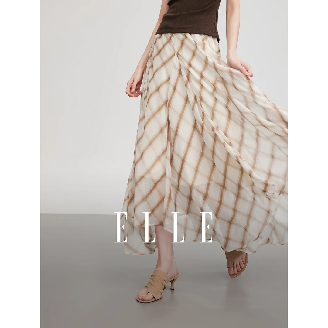 【粉丝专属】ELLE可露丽咖格鱼尾半身裙25夏季大摆a字裙ER51771