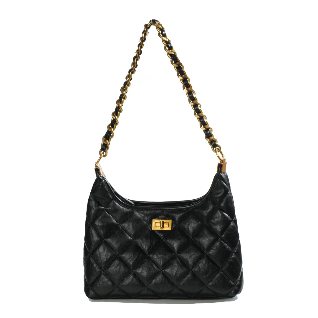 轻奢时尚简约风百搭女士新款单肩包 BV565901-哑黑