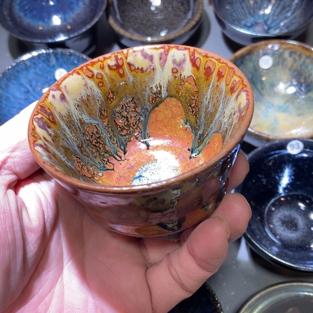 茶盏174 落灰烧微瑕盏漏