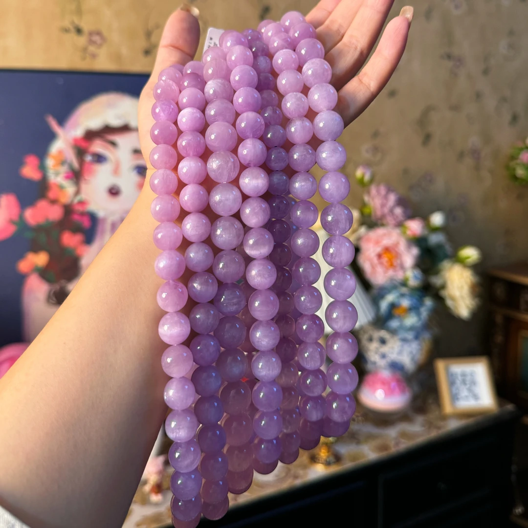 天然紫锂辉项链006