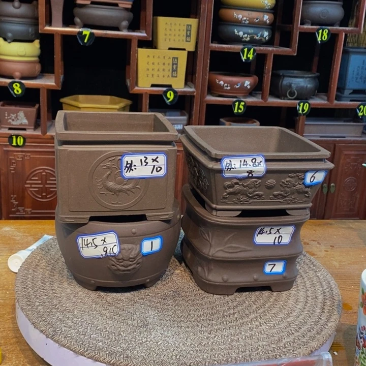 紫砂花盆紫砂花盆