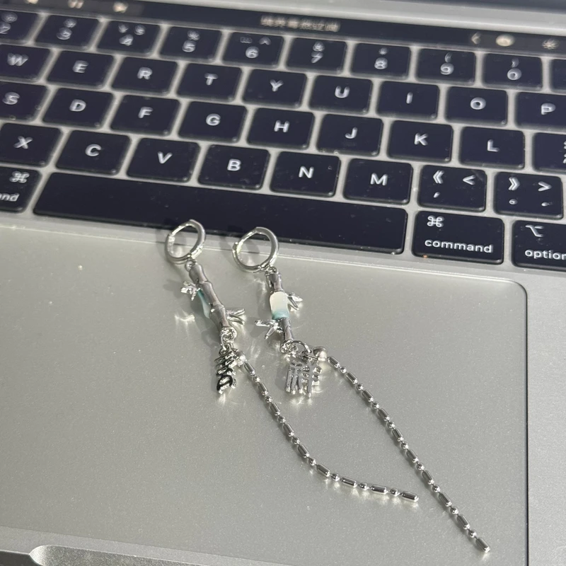 铜合金耳饰 GP515-新中式竹节吉祥土星耳扣耳钉