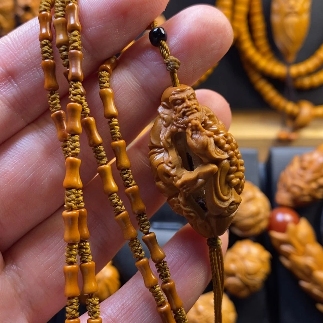 橄榄核手串达摩链子