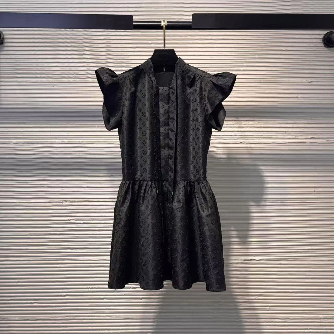 【Da Yang】25高端轻奢蝴蝶结香风连衣裙女宽松亮片无袖背心裙子A03