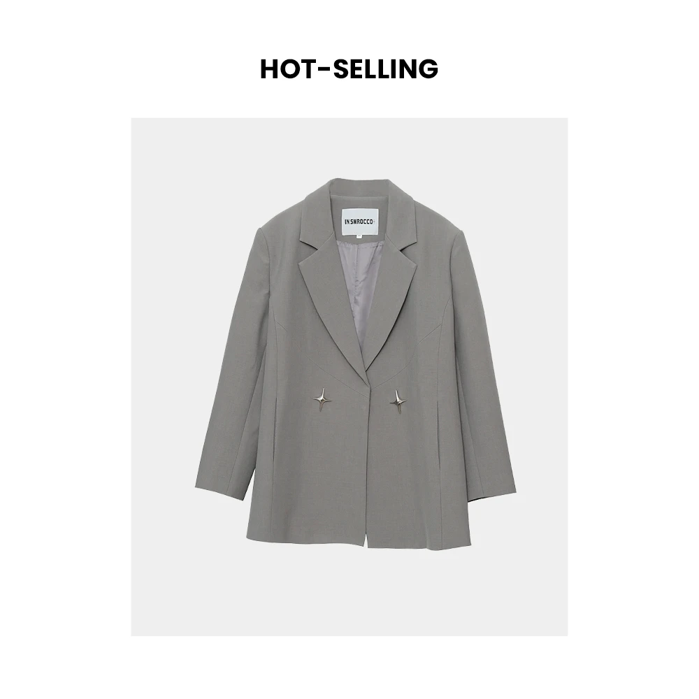 【年中大清清】2503肉肉女孩春季韩版气质通勤风OL西服外套