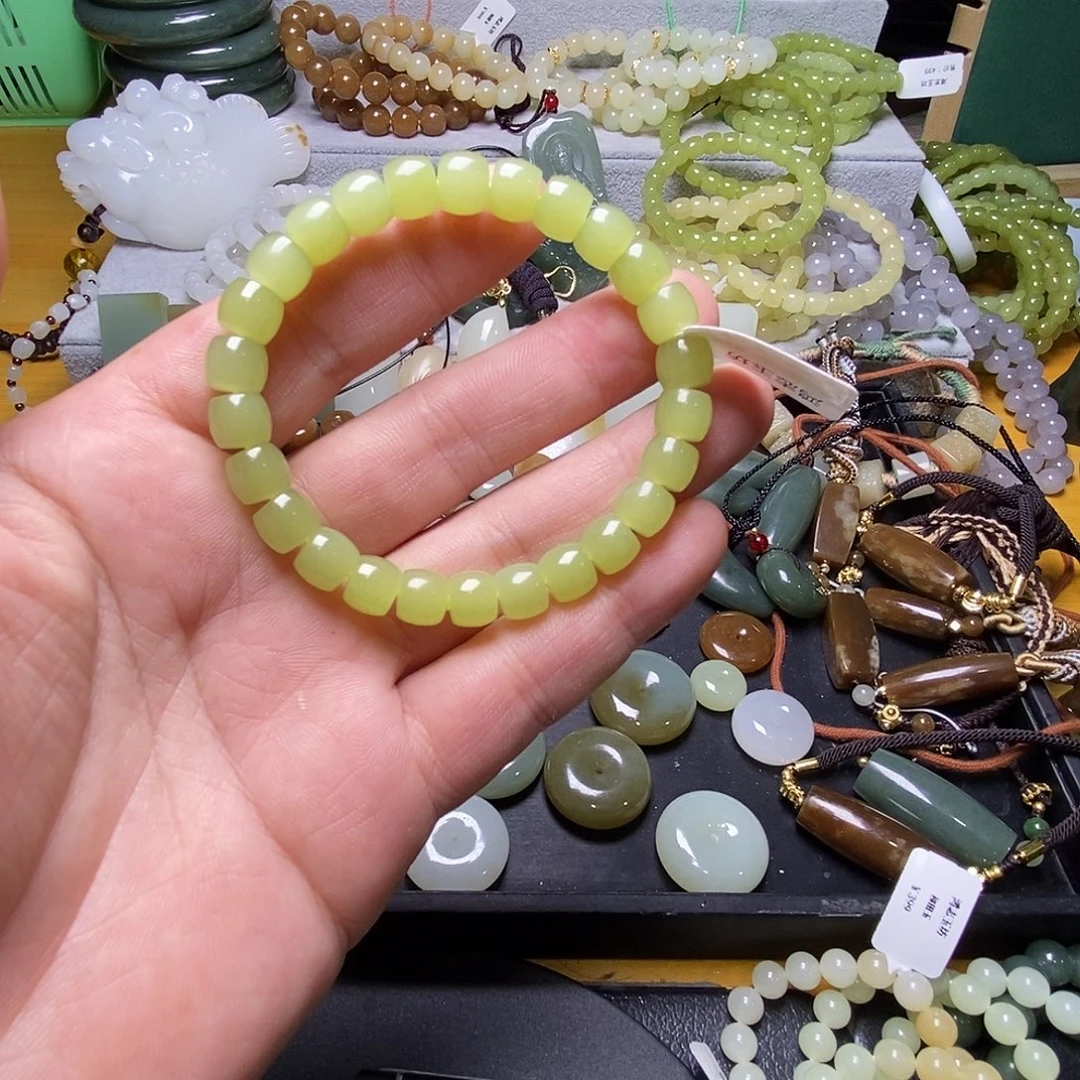 和田玉（糖玉）未镶嵌手链