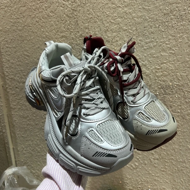 988-1系带厚底松糕老爹鞋运动鞋休闲鞋显脚小板鞋美拉德女鞋