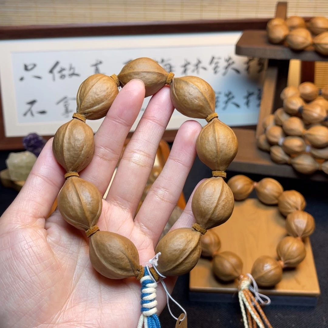 美***长橄榄核手串/手链20.28精品梅林铁核