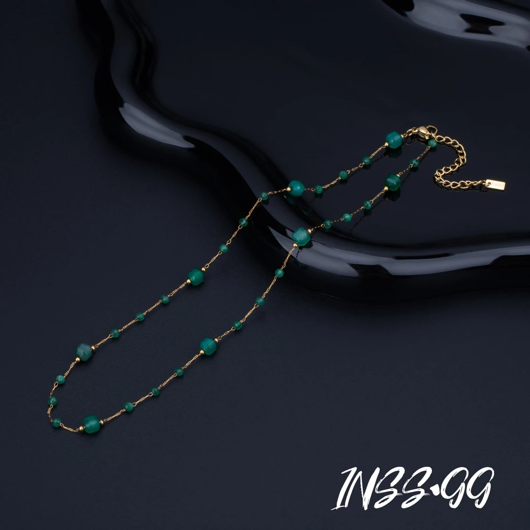 钛钢手链 【INSS·GG】手工气质轻奢时尚百搭小众项链A4096D