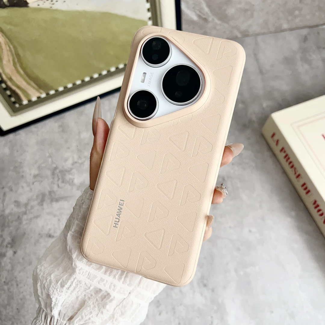 适用HUAWEI Pura 80 Ultra 印花素皮保护壳 pura80ultra手机壳