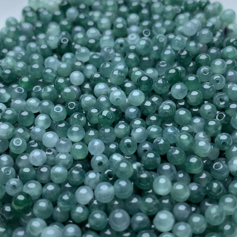 【闪购商品】翡翠手链未镶嵌卡3.5蓝水100颗