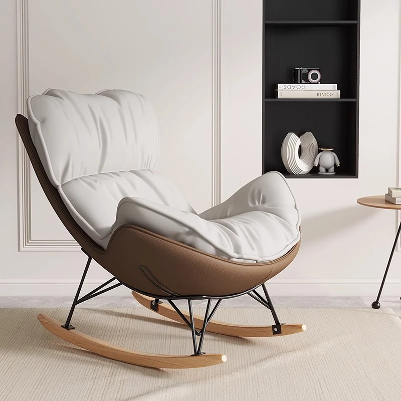 摇摇椅躺椅成人可睡觉阳台休闲椅客厅家用懒人沙发龙虾沙发椅单人