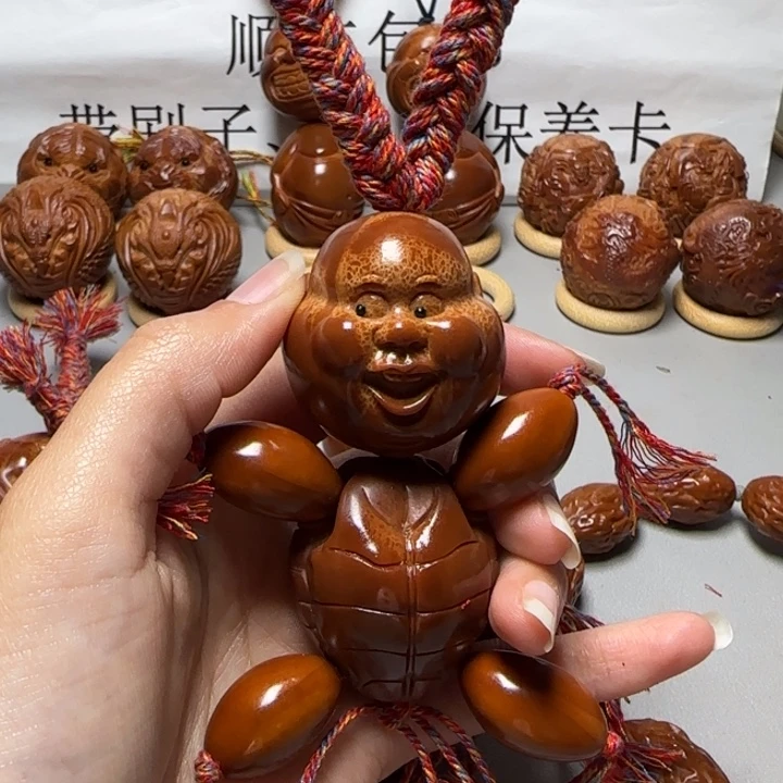 将***爷橄榄核手串/手链橄榄核核雕