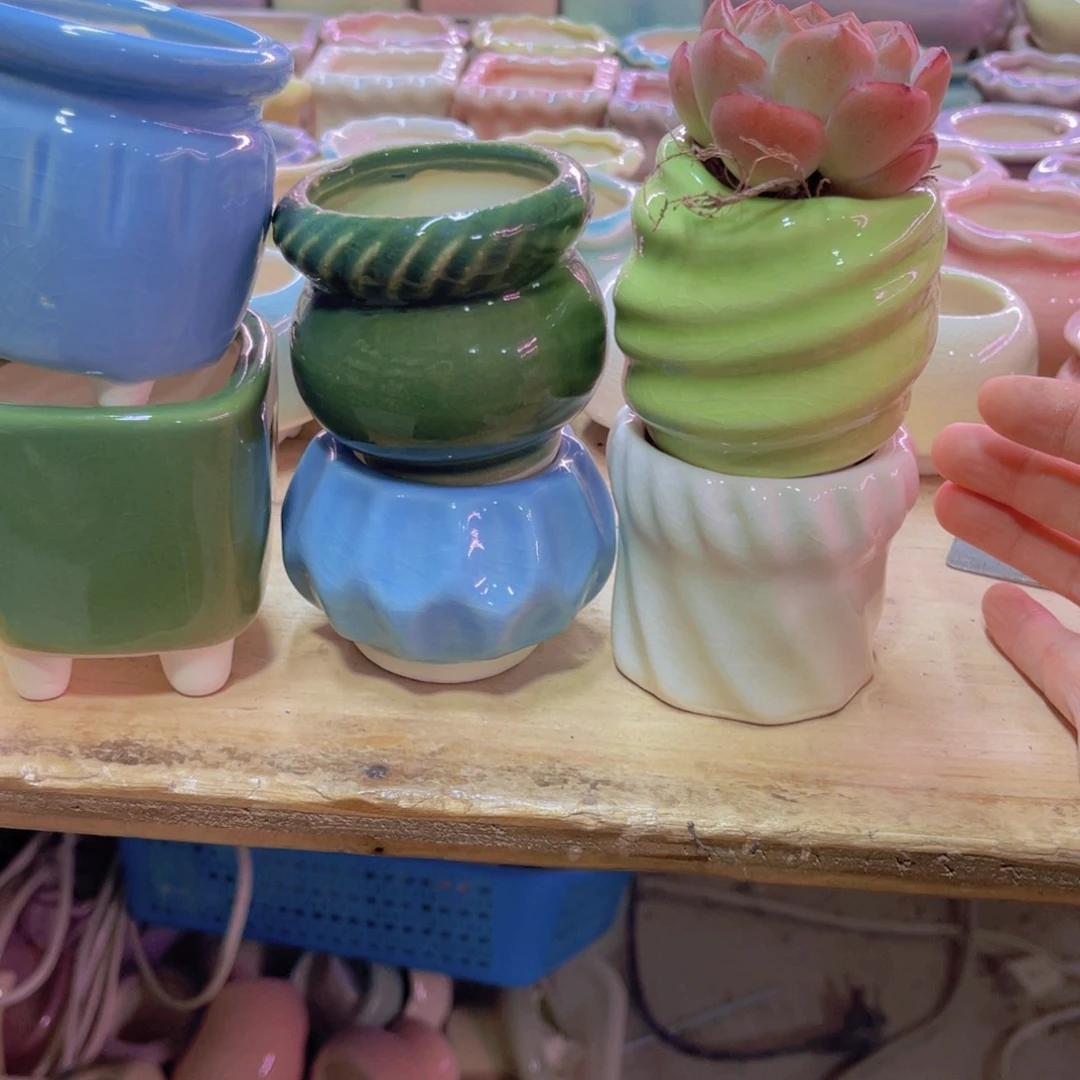 陶瓷花盆当场凑满12包邮