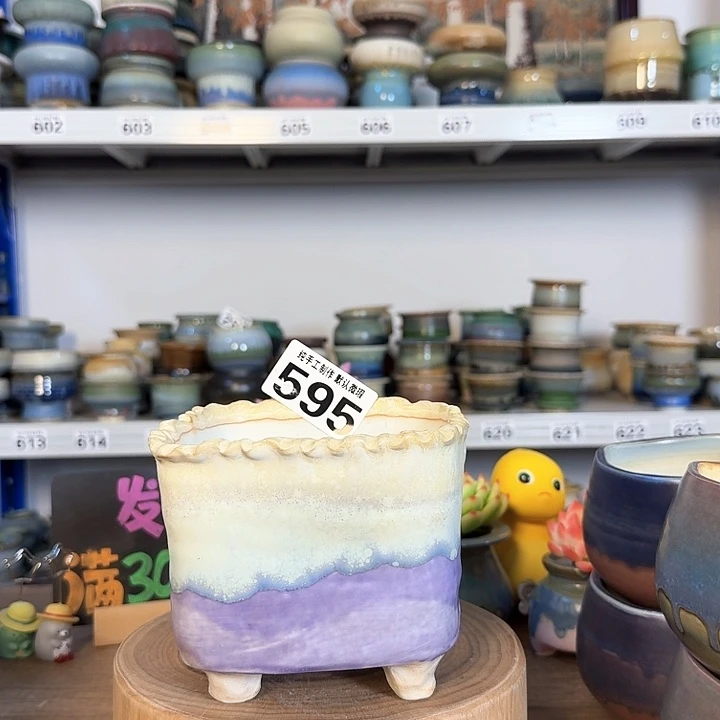 景德镇手工陶瓷盆 口12