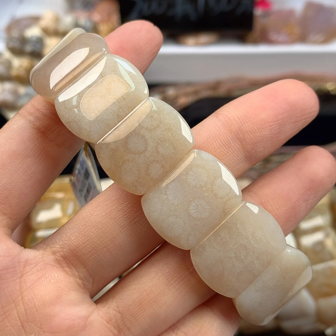 【闪购商品】硅化珊瑚（珊瑚玉）手镯未镶嵌链接仅限点菜（21号）