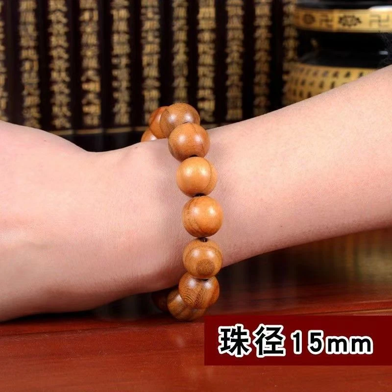 精品原木桃木手串