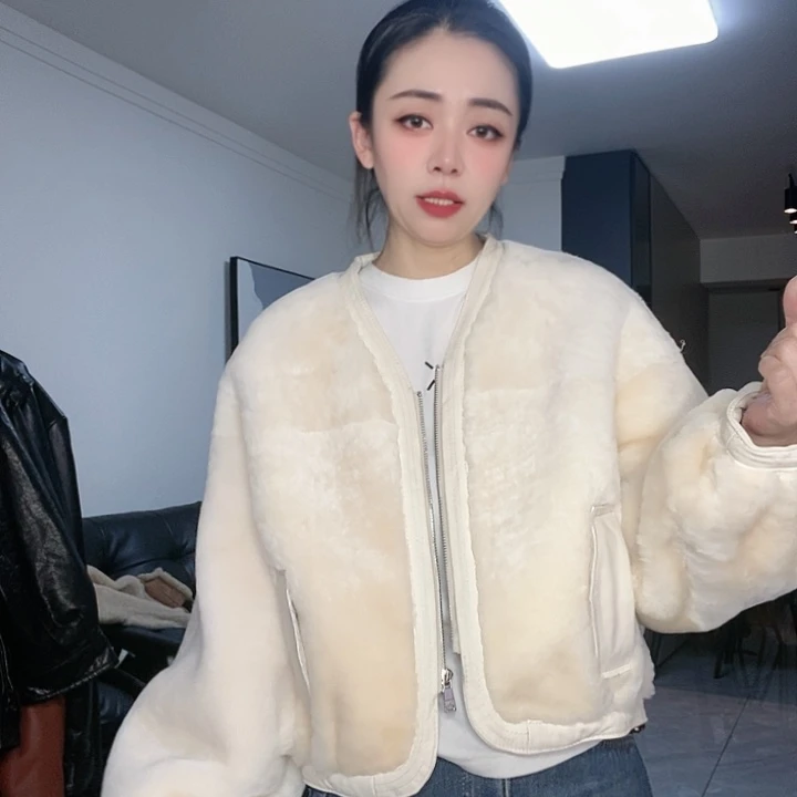 绵羊皮美丽奴皮毛一体L120斤