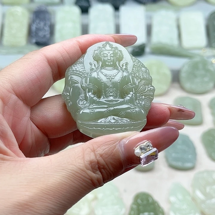 和田玉未镶嵌颈饰