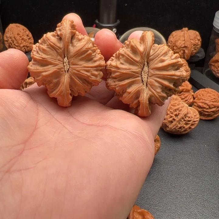 把件文玩核桃45闷白