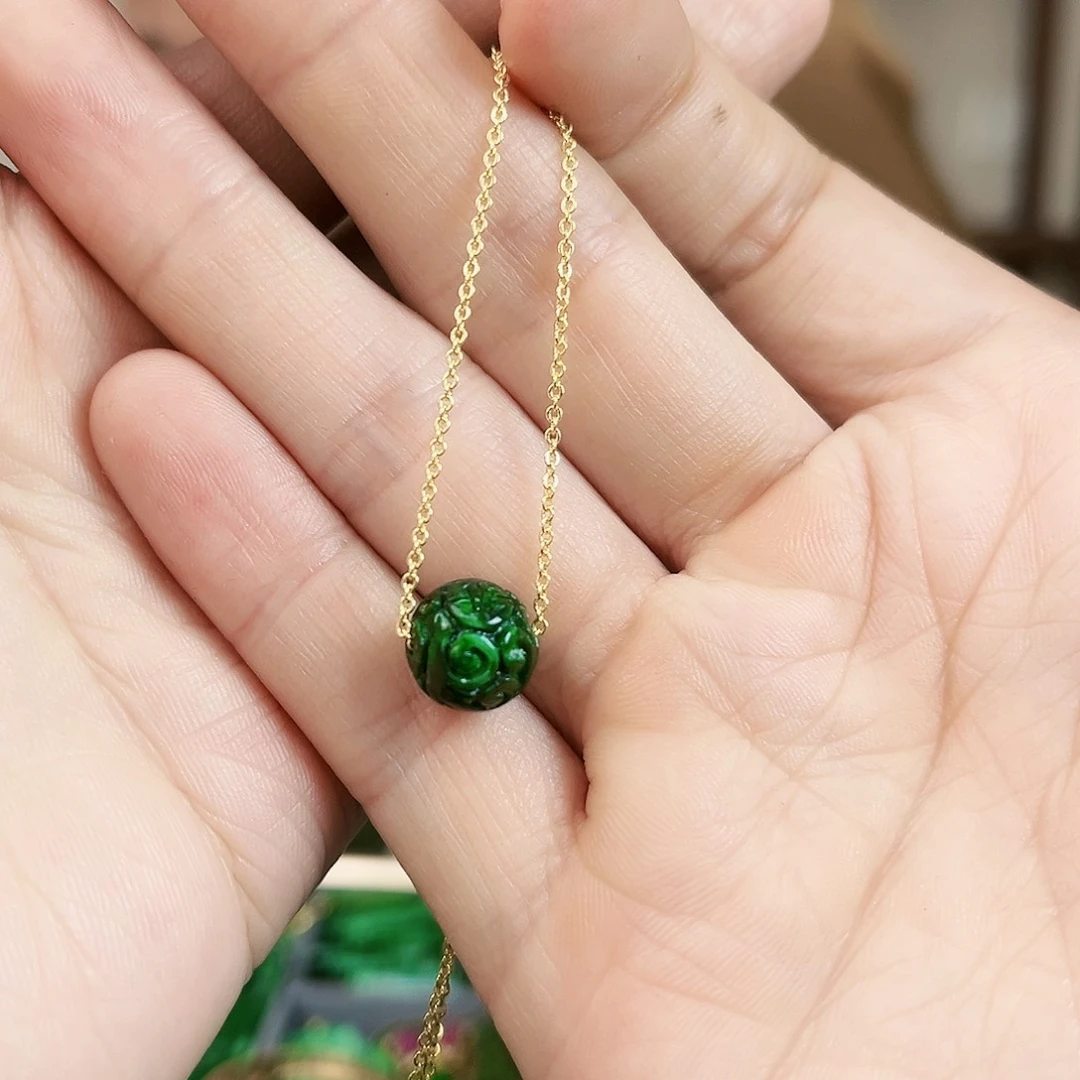 翡翠颈饰未镶嵌吊坠多样性发货