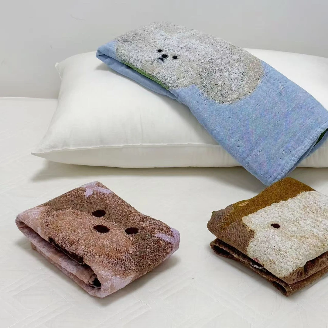 【京かわ会社】纯棉枕巾一对装52*75cm 组合花色