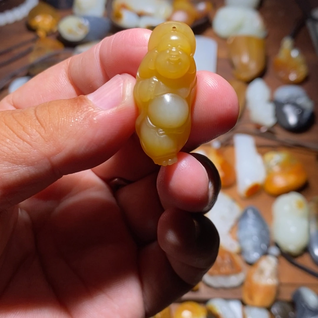 和田玉未镶嵌颈饰?*爱