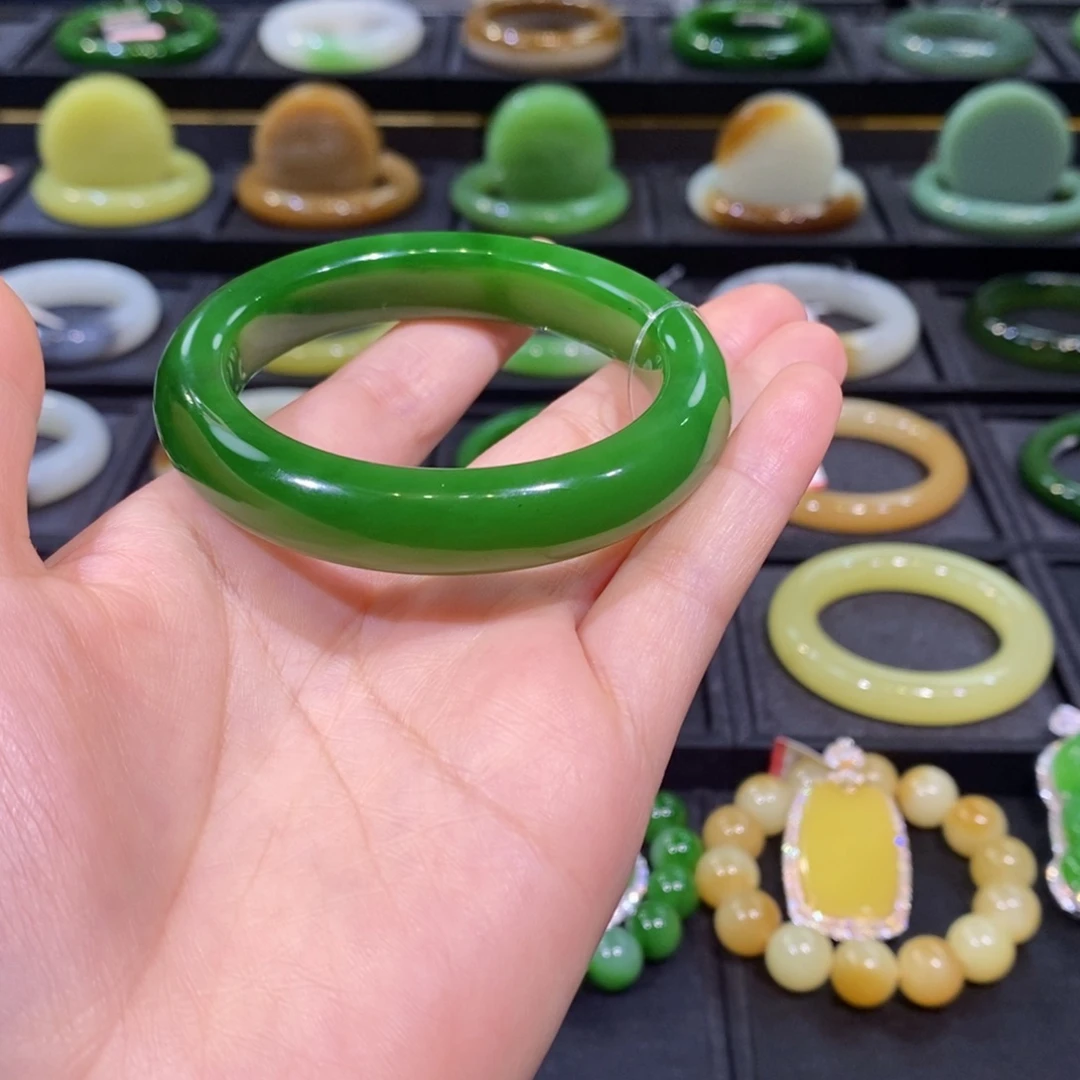 清***路未镶嵌手镯和田玉（碧玉）分单付款定金