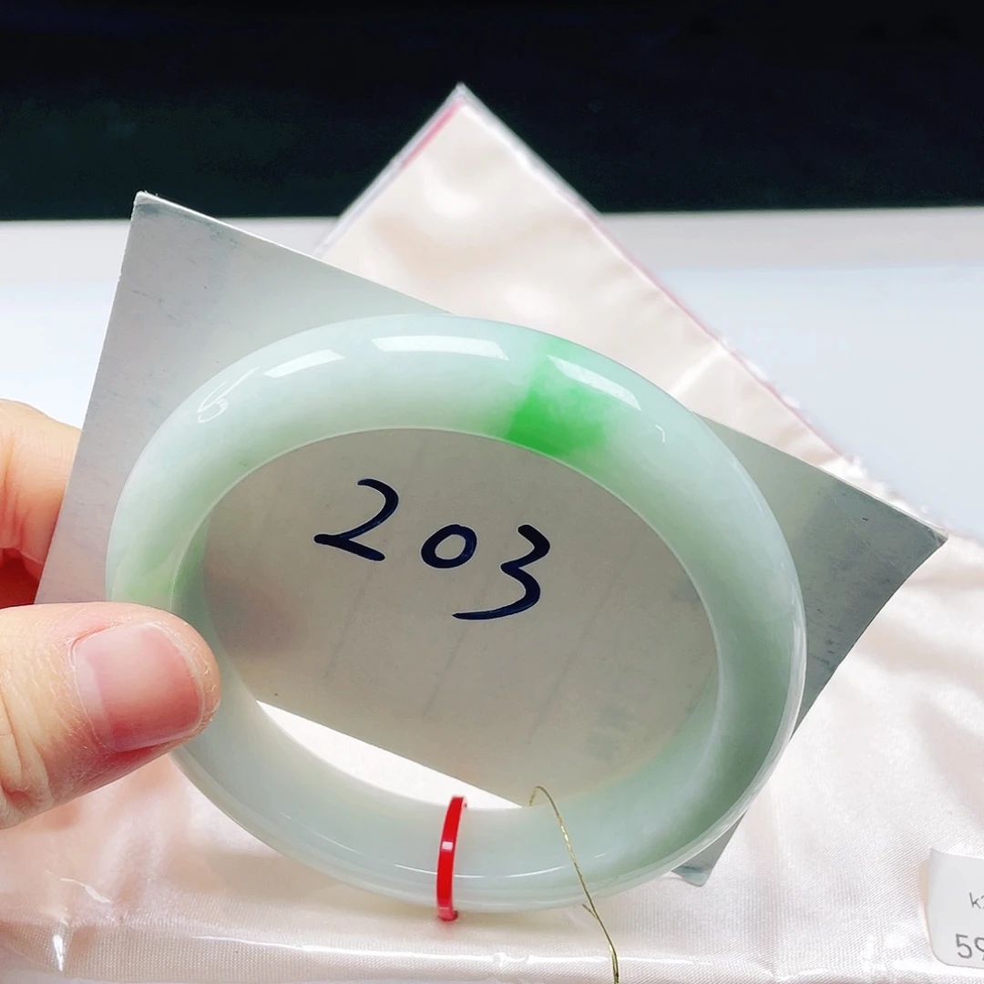 翡翠未镶嵌手镯59➕圈口