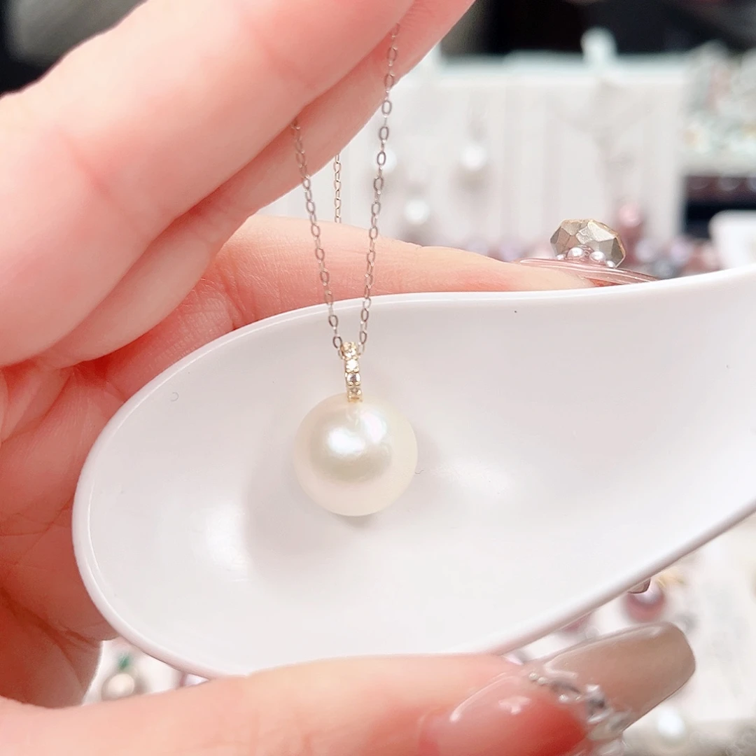 合金淡水珍珠吊坠(赠链)