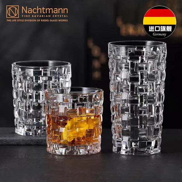 Nachtmann 编织杯子家用水晶玻璃威士忌杯洋酒杯水杯果汁杯饮料杯