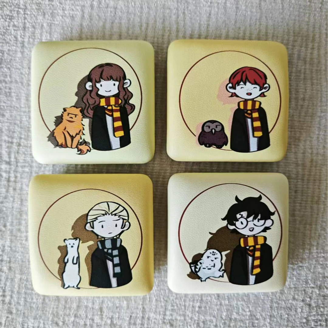 哈利波特捏捏吧唧PU软方徽章罗恩韦斯莱赫敏格兰杰德拉科马尔福