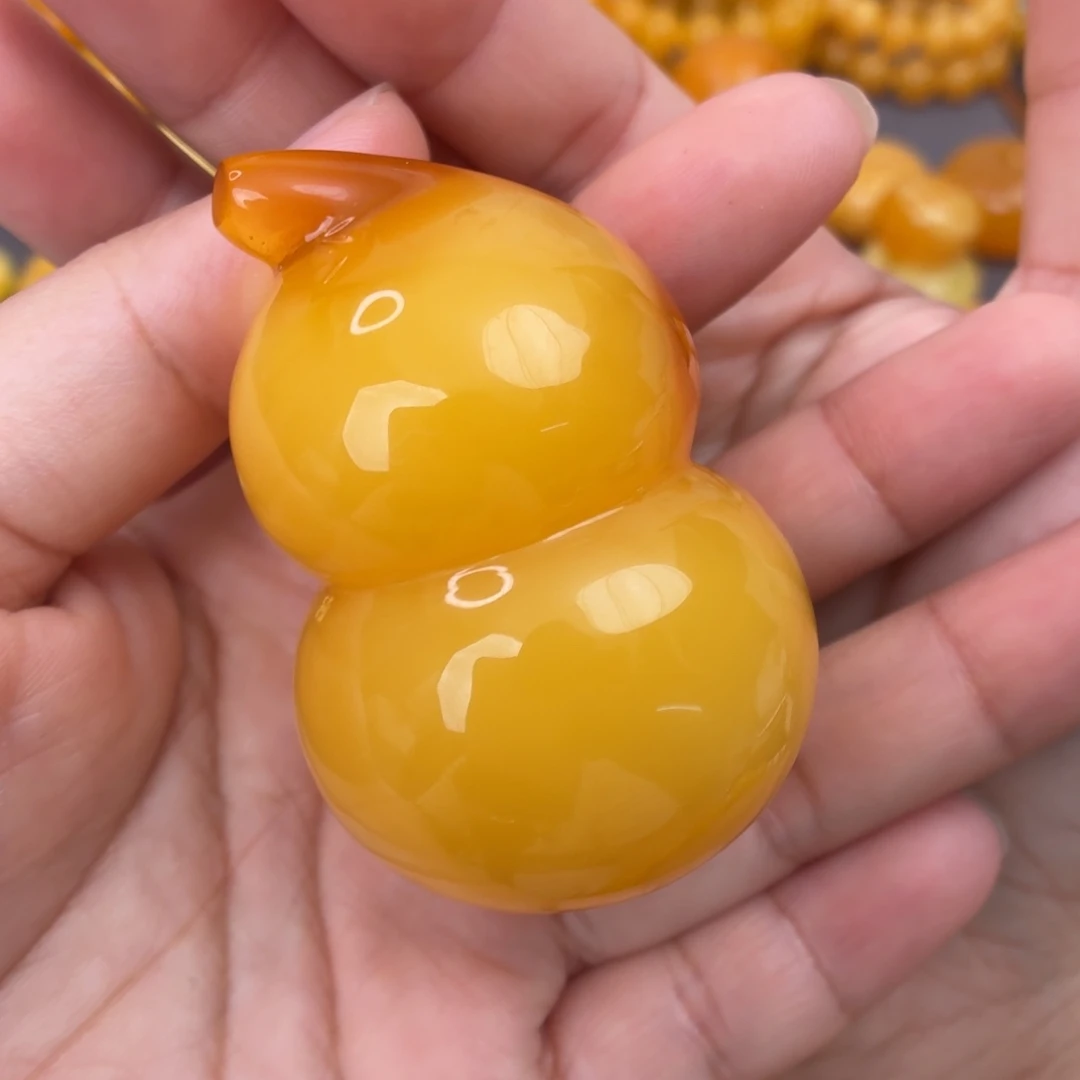 裸石蜜蜡未镶嵌果冻蜡质葫芦
