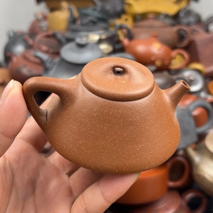 紫砂茶壶紫砂壶把裂