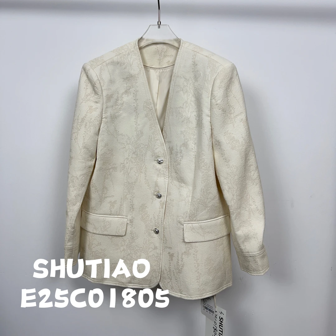 【SHUTIAO】2025夏季：新款小众设计款外套E25C01805